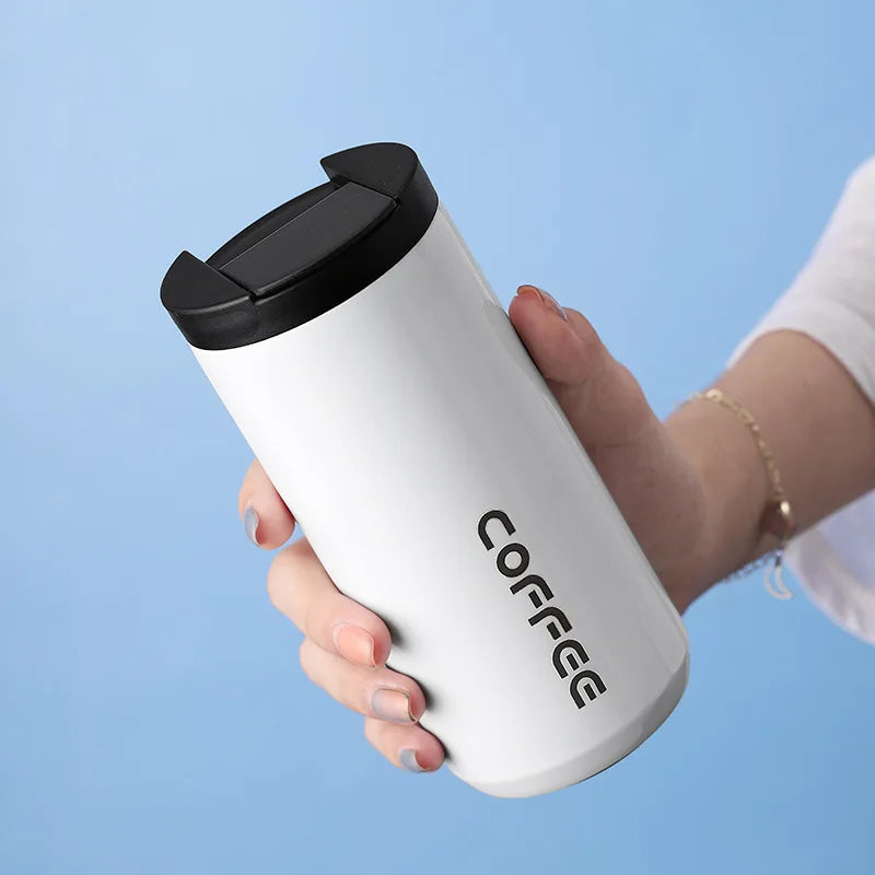 FX Factory Office Cup Business Gift Stainless Steel Coffee Mug Traveling Water Bottle Double Wall Thermos 12-24 Hours Thermal