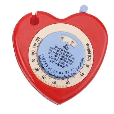 Heart BMI Body Mass Index Tape Measure-calculator Body Waist Measuring Tape Advertising Promotional Gift Tape Measure