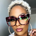 2023 New Blue Light Blocking Glasses Frame Oversized Square Vintage Frame Clear Eyeglasses Frames for Women Computer Eyewear