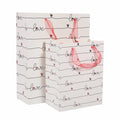 Wholesale Custom Heart Printing Logo Paper Packaging Bag Valentine'S Day Shopping Clothing Custom Logo Printed