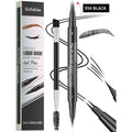 Wholesale Makeup Pen Dark Brown Brow Pencil Sweat-proof Liquid Eyebrow Pencil Private Label Long Lasting Waterproof Customized