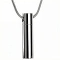 Stainless Steel Cylinder Ash Lockets Urn Cremation Pendant Ashes Cylinder Keepsake Urn Necklace Jewelry Memento Urn Cremation