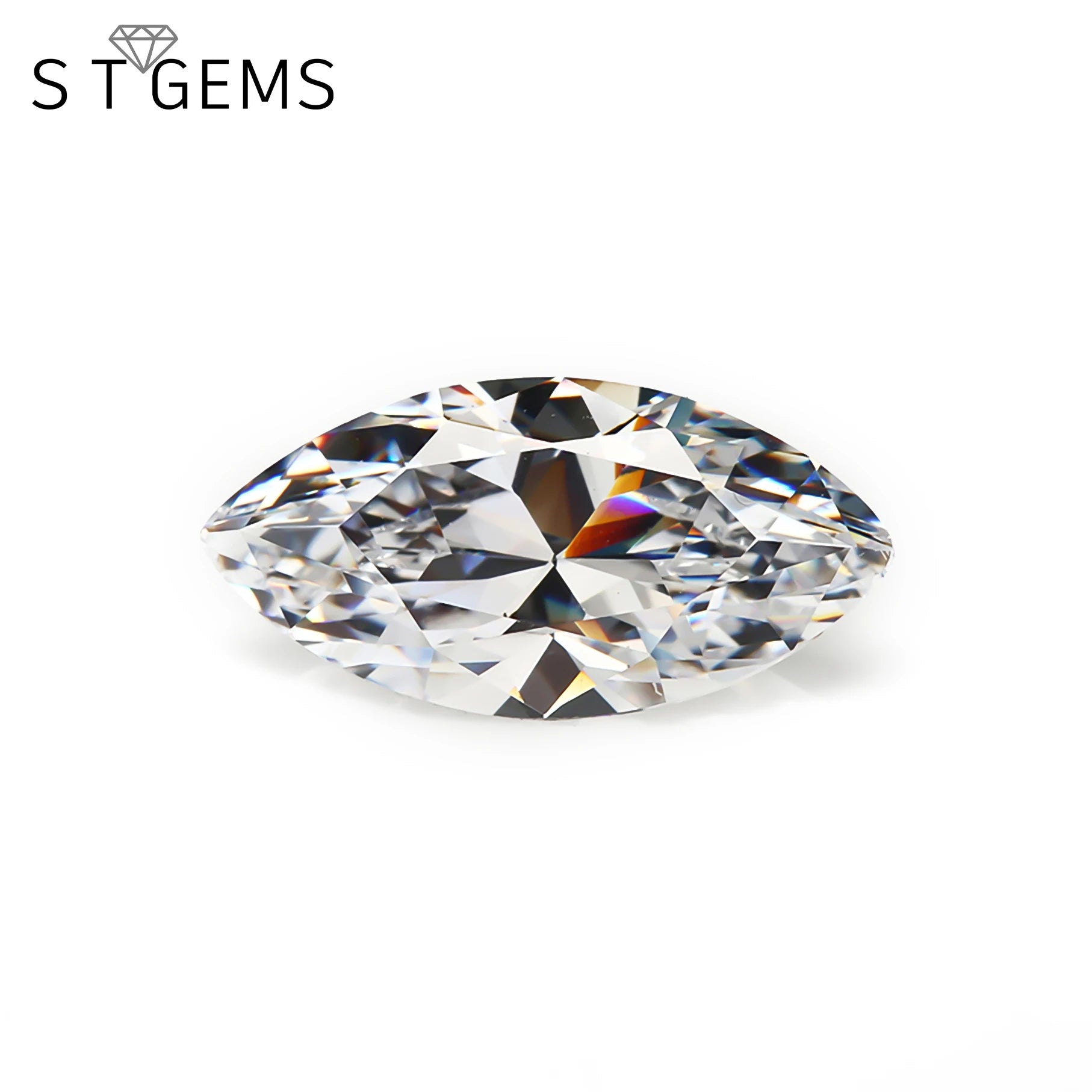 Wholesale Ready to Ship 1000 Pcs Marquise Shape CZ Loose White Large Cubic Zirconia Stones for Jewelry