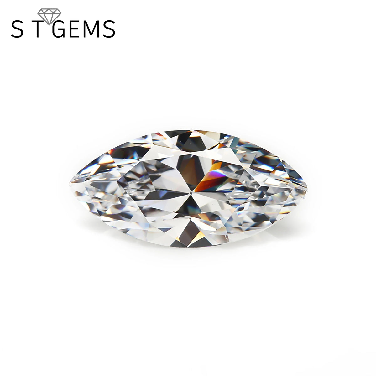 Wholesale Ready to Ship 1000 Pcs Marquise Shape CZ Loose White Large Cubic Zirconia Stones for Jewelry