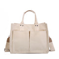 Custom Logo Women Fashion Cotton Canvas Crossbody Tote Bag Portable Recycle Casual Shoulder Work Outdoor Activities Bag