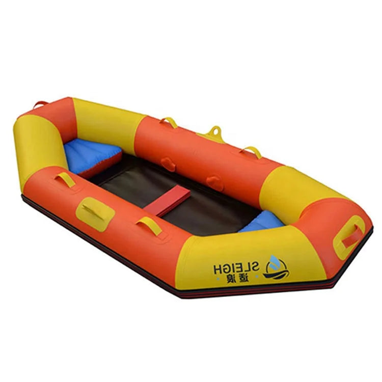 240cm Sleigh Square Head PVC Inflatable River Raft Boat 2-Person 2-Rowing Capacity