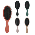 Women's /Dry Hair Detangling Salon & Home Use Rubber Handle Paddle Design Hairbrush with Ultra Soft Nylon Bristles