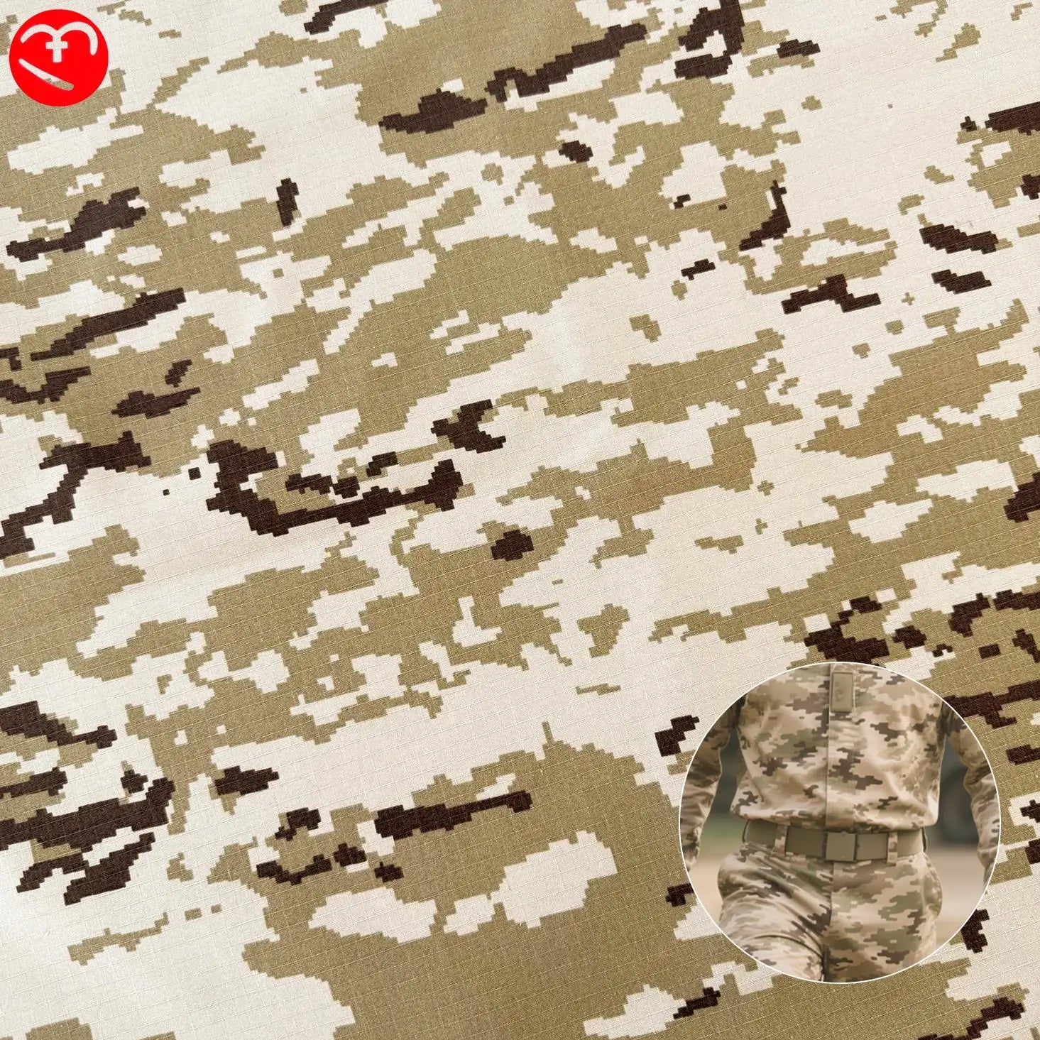 Best Quality TC65/35 Polyester Cotton Ripstop Camouflage Pattern Uniform Workwear Fabric