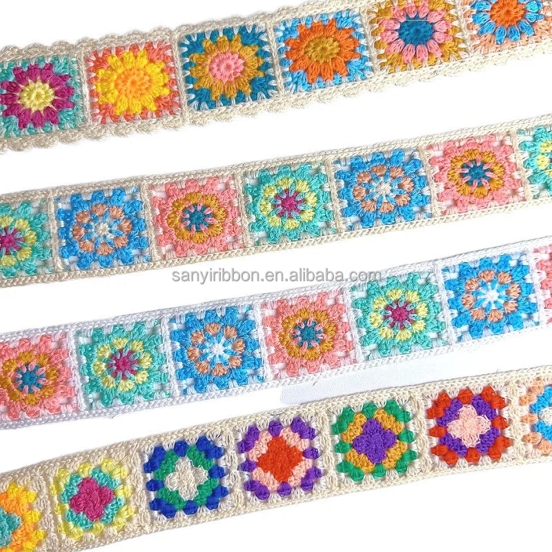 Luxury Textile Ethnic Style Webbing Polyester Jacquard Webbing Suitable for Clothing Accessories Bag Shoulder Strap Webbing