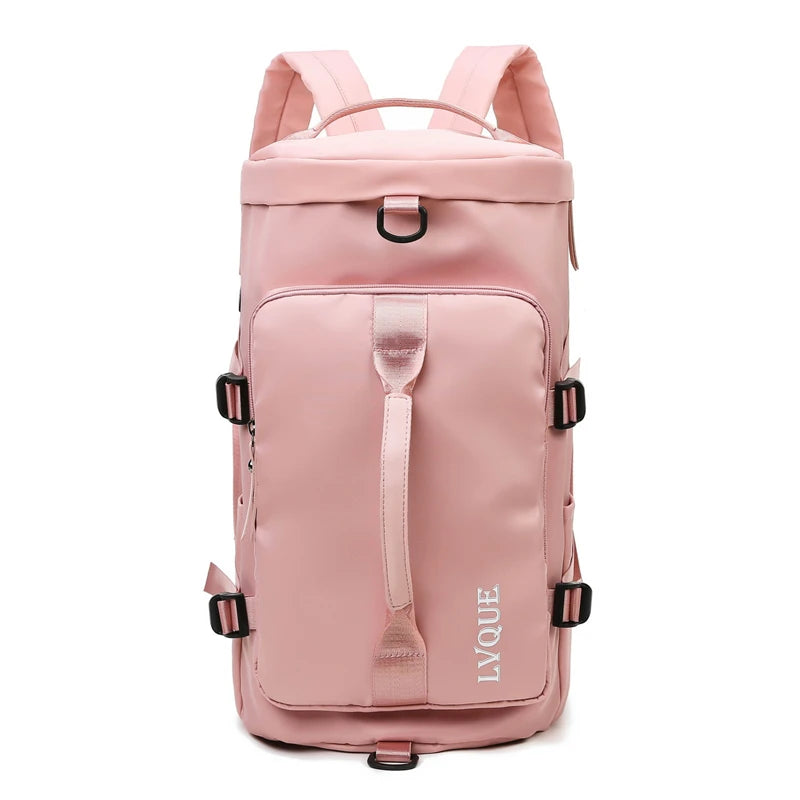 Wholesale Large Capacity Women's Duffel Gym Bag with Shoe Compartment Fashionable Travel Backpack for Men