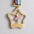 Manufacturer Cheap Custom LOGO Dance Medals Sports Metal Carnival Run Gymnastics Skating Glitter Custom Medals Award Gold Medal