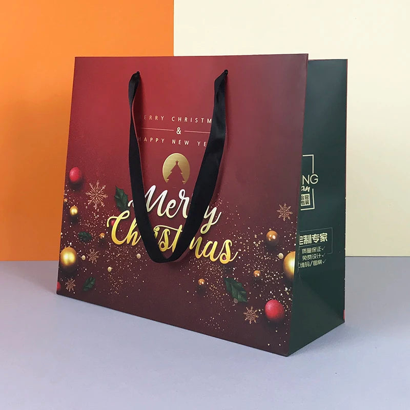 For Heavy-Duty Ivory Board Christmas Tree Bag Direct Sales Reasonable Price Craft Candle Packaging with Recycled Materials