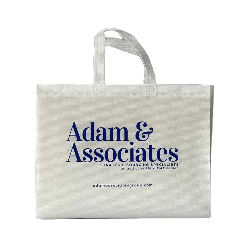 Full Color Printed Non Woven Bag Laminated Reusable Shopping Tote Eco Friendly Glossy Gift Bag with Custom Photographic Design