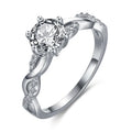 Wholesale 925 Sterling Silver Diamonds Rings Engagement Jewelry Ring For Women Fashion