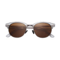 Handmade Retro Mazzucchelli Sunglasses with Transparent Acetate Frame and Polarized Lenses Custom Logo Comfortable Fit