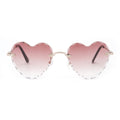 VIFF HM22309 Heart Shape Cut Edge Women Sunglasses