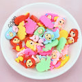 Cartoon Resin Mermaid Flat Back Resin Charms Cabochons for Slime Handmade DIY Mobile Phone Kids Hair Craft Decor