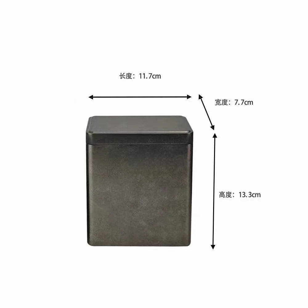 Wholesale Food Grade Vintage Rectangular Tinplate Tin Box 117*77*133mm for Candy Chocolate Snack Tea Gift Packaging