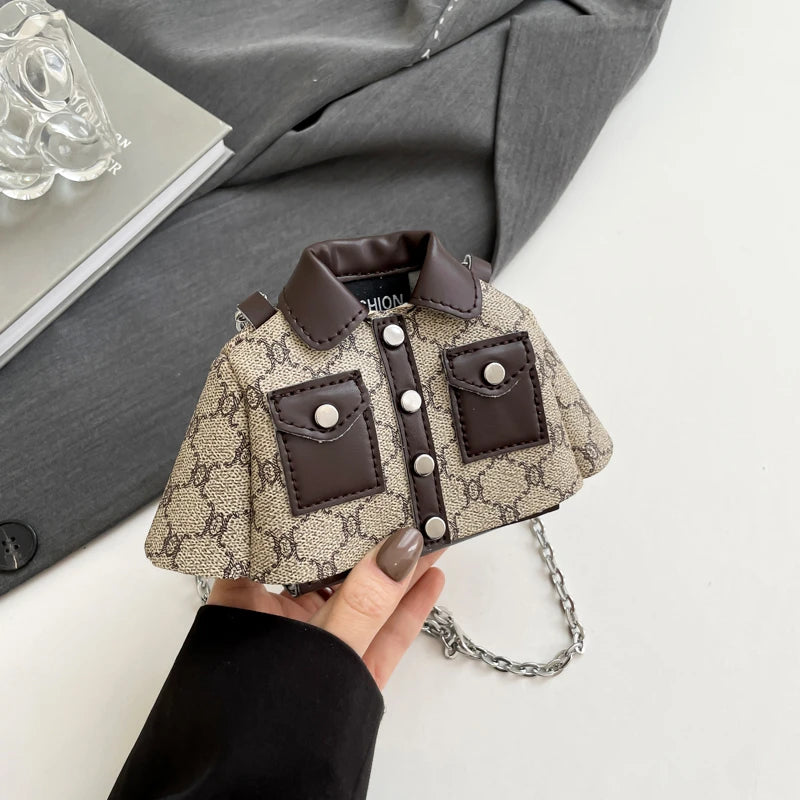 Designer Shoulder Crossbody Mini Bags for Women Cute Small Jacket Shape Small Purses Women Handbag 2025