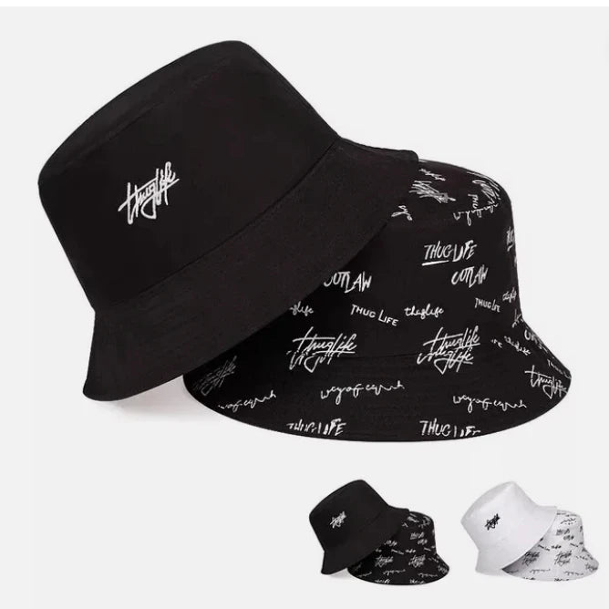 Custom Two Sides All-Over Print Cotton Bucket Hat Wide Brim Reversible Design Wholesale for Casual and Travel Use
