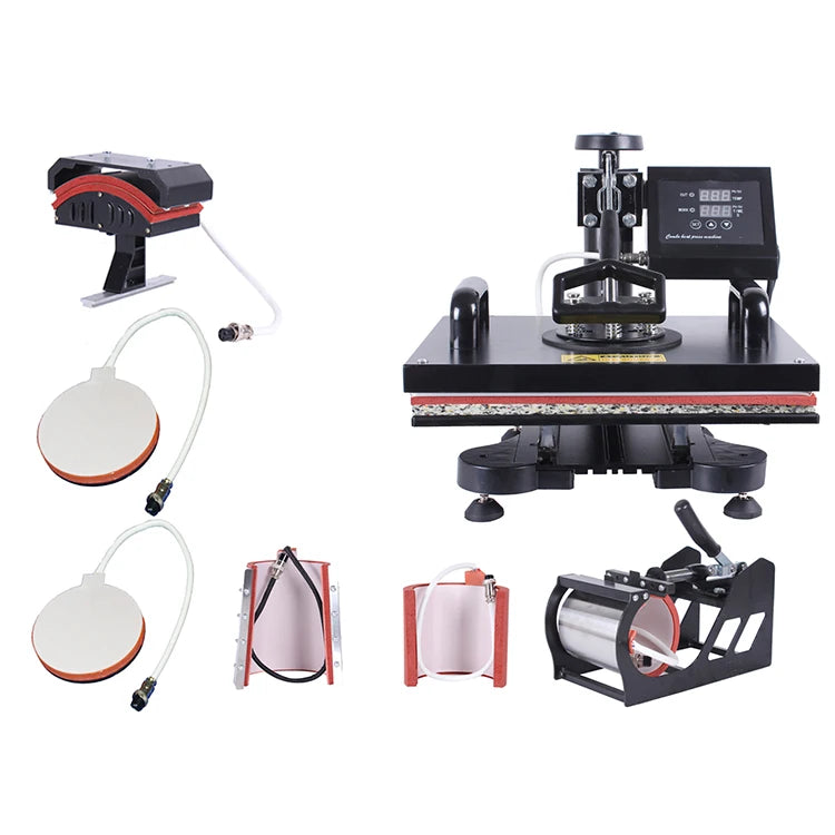 Wholesale  Automatic 15 in 1 3d Heat Press Machine Combo T-shirts Cap Mug Hot Transfer Sublimation Heat Press Machine