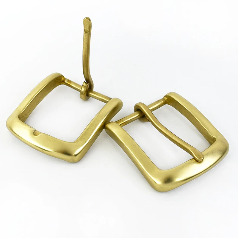 Meetee KY538 35mm Belt Accessories Men's Leather Belt Head Solid Brass Buckle Adjustable Business Alloy Pin Buckles