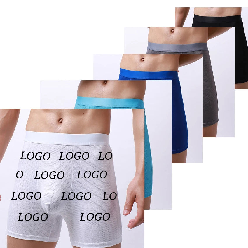 Wholesale Custom Men Underwear Manufacturer Cotton 100 Boxer Shorts Hombre Breathable Mesh Boxers Briefs for Men