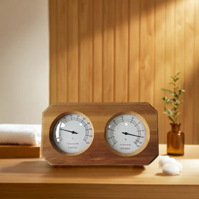 Luxury Traditional Design Dry Steam Sauna Room Equipment Solid Wood Thermometer Hygrometer Transom Windows for Hotel/Home Use