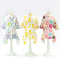 Summer Small Dog Cat Pyjamas Outfits Teddy Printed Tshirt Soft Pet Clothes Shirt Pijama Perro Dog Jumpsuit Cotton Pet Dog Pajama
