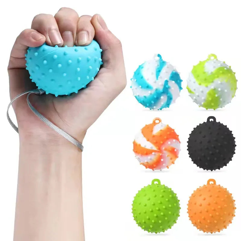 Finger Hand Strength Wrist Forearm Grip Trainer Finger Resistance Bands Silicone Hand Grip