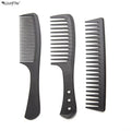 Wanmei Salon Professional Barber Anti Static Carbon Fiber Hairdressing Dyeing Carbon Fiber Hairstyling Cutting Handle Comb