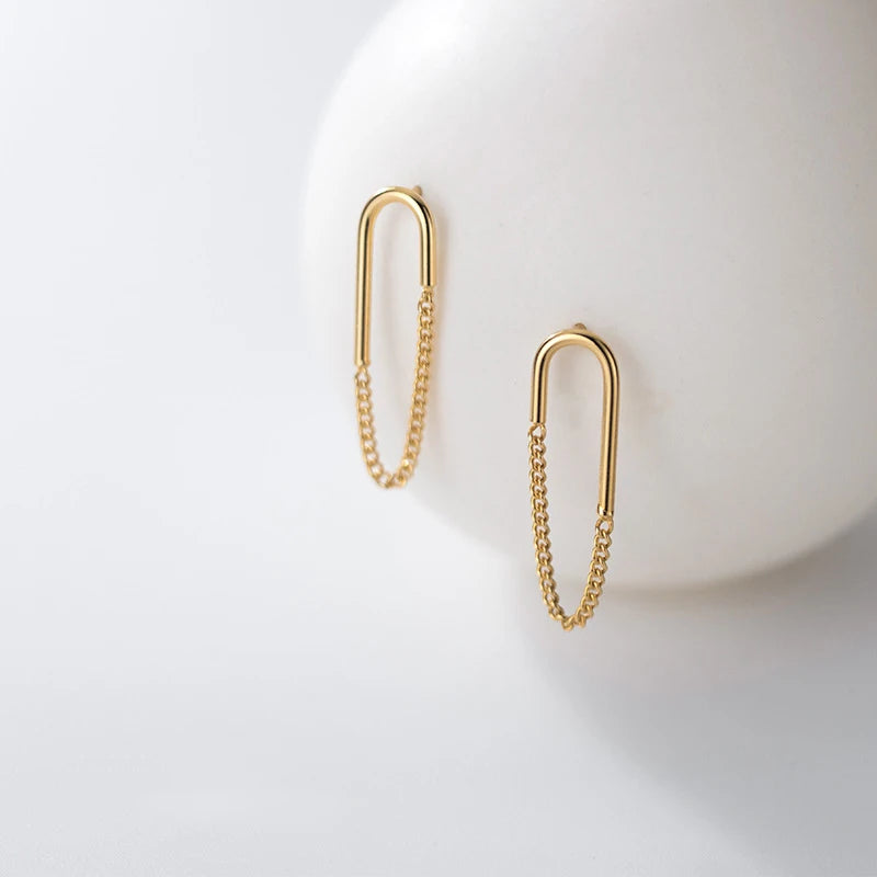 Wholesale 925 Sterling Silver Earrings Trendy Fashion Jewelry Gift Drop Earrings for Women