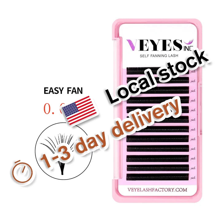 Best Quality Korean PBT Synthetic Hair Natural Long Individual Lashes Handmade Soft Easy Fan Vegan Cruelty-Free Extensions