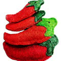 100% Natural Eco-Friendly Edible Loofah Red Pepper Small Pet Supplies for Bite Teeth Grinding and Brushing
