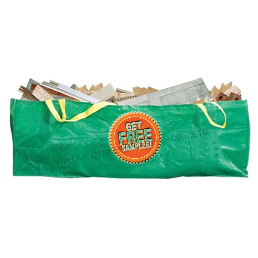 1 Yard 3 Yard 1500kg 3300lbs Reusable Skip Bin Dumpster Industrial Garbage Garden Waste for Construction Waste Collection Bag