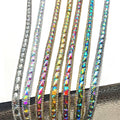 Carnival Crafts Supply Customize Different Colors Rhinestone Ribbon Chain Trims for DIY Garment Processing Accessories