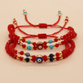 Go2boho Charm Evil Eyes Natural Stone Bead Bracelet Women Pulsera Jewelry Boho Multilayer Handmade String Crystal Bead Bracelet