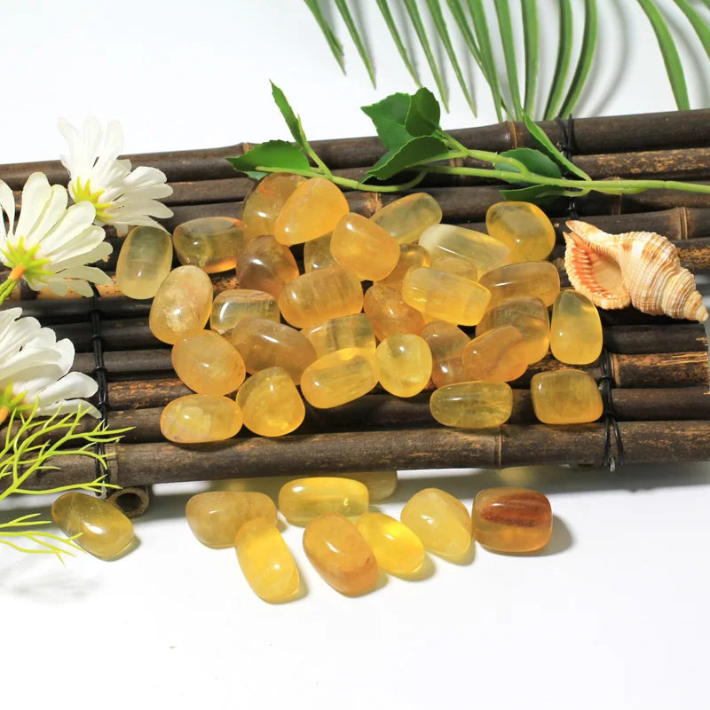 Wholesale Bulk Polished Yellow Fluorite Quartz Crystals Carved Craft Models for Healing Ornaments Mascot Love Themes for Gifts