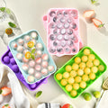 Wholesale Sustainable 25-Grids Small Round Silicone Ice Tray Mold Ice Ball Maker for Ice Cream Creamy Treats and Desserts