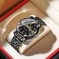 POEDAGAR 936 Hot Selling Man Watch Classic Design Waterproof Chronograph Luminous Quartz Wristwatch