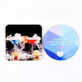 Qualisub 4mm Thickness Round Shape Coaster Blank Sublimation Clear Acrylic Coasters for Heat Press