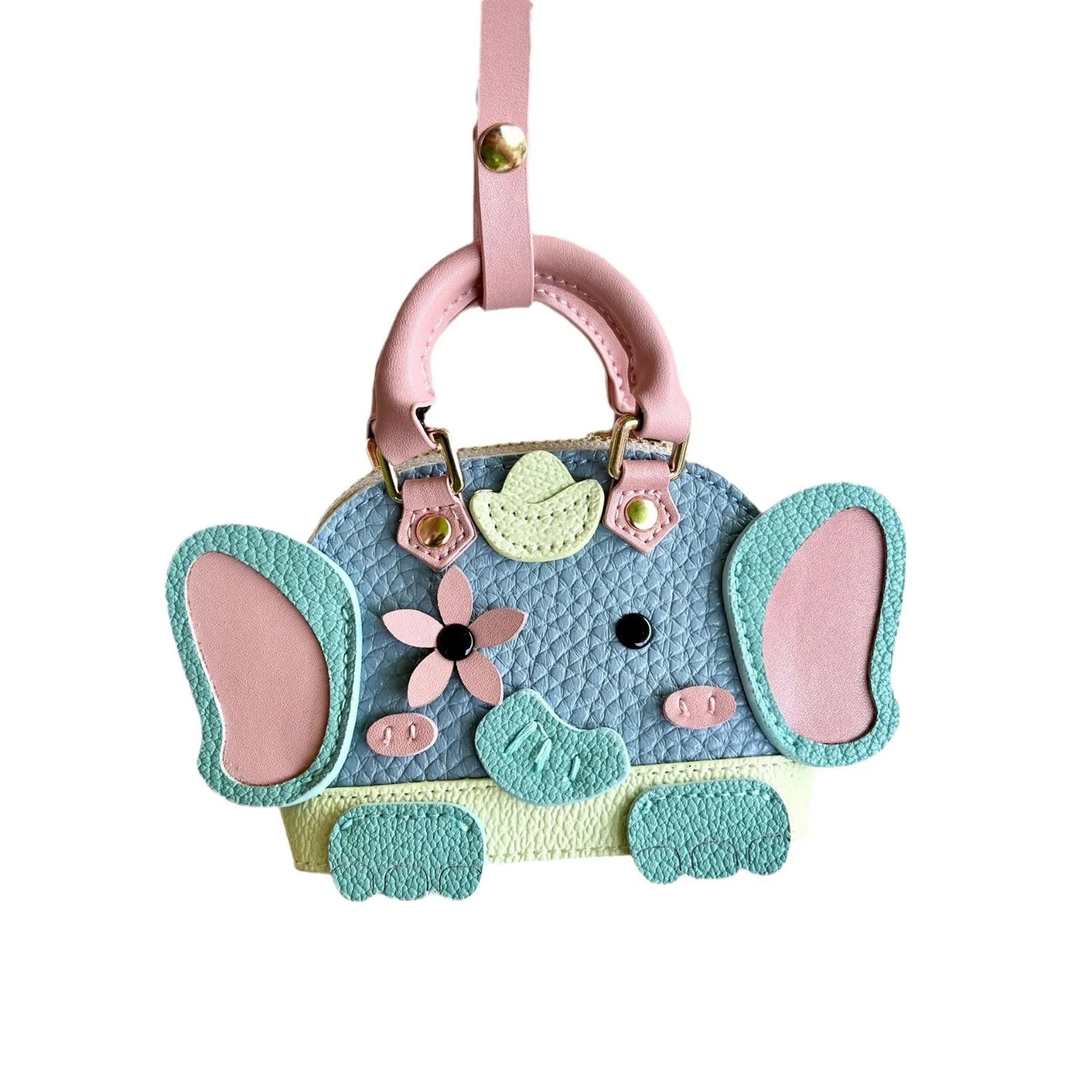 2024 New Shell Bag Mini Cartoon  Elephant Mouth Red Envelope Earphone Bag High End Texture Bag Female Cross Border Pop