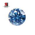 Baifu Jewelry Round Loose Sapphire Blue Moissanite Stone