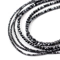 Hot Sale Natural Hematite Stone Beads 3mm Black Faceted Hematite Beads for Making Jewelry