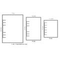 A5 A6 A4 Clear PVC Loose Leaf Glitter Notebook Cover Wholesale Budget 6 Ring Binder Refillable Daisy Soft Planner Portable