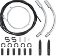 IRONDONKEY Stainless Steel and Alloy Bicycle Gear Cable Cover Set Compatible with BMX Mountain Bikes Kids' Bikes Cruisers