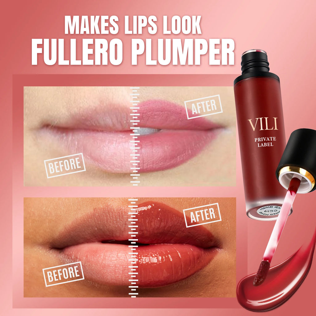 Private Label Vegan 48 Colors Liquid Lipstick Organic Luxury Long Lasting Lipgloss Glossy and Matte Lip Gloss Lip Gloss Supplier