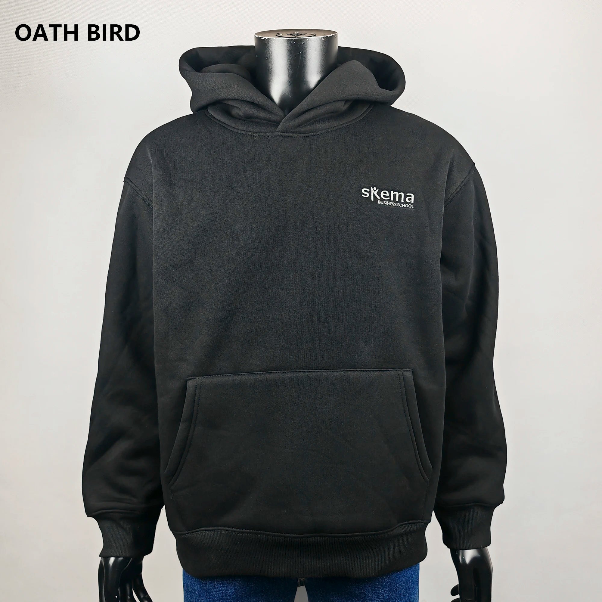 Wholesale 500gms Heavyweight Custom Embroidery Foam/Screen Printing Logo Thick Fleece Unisex School Uniforms Winter Hoodies