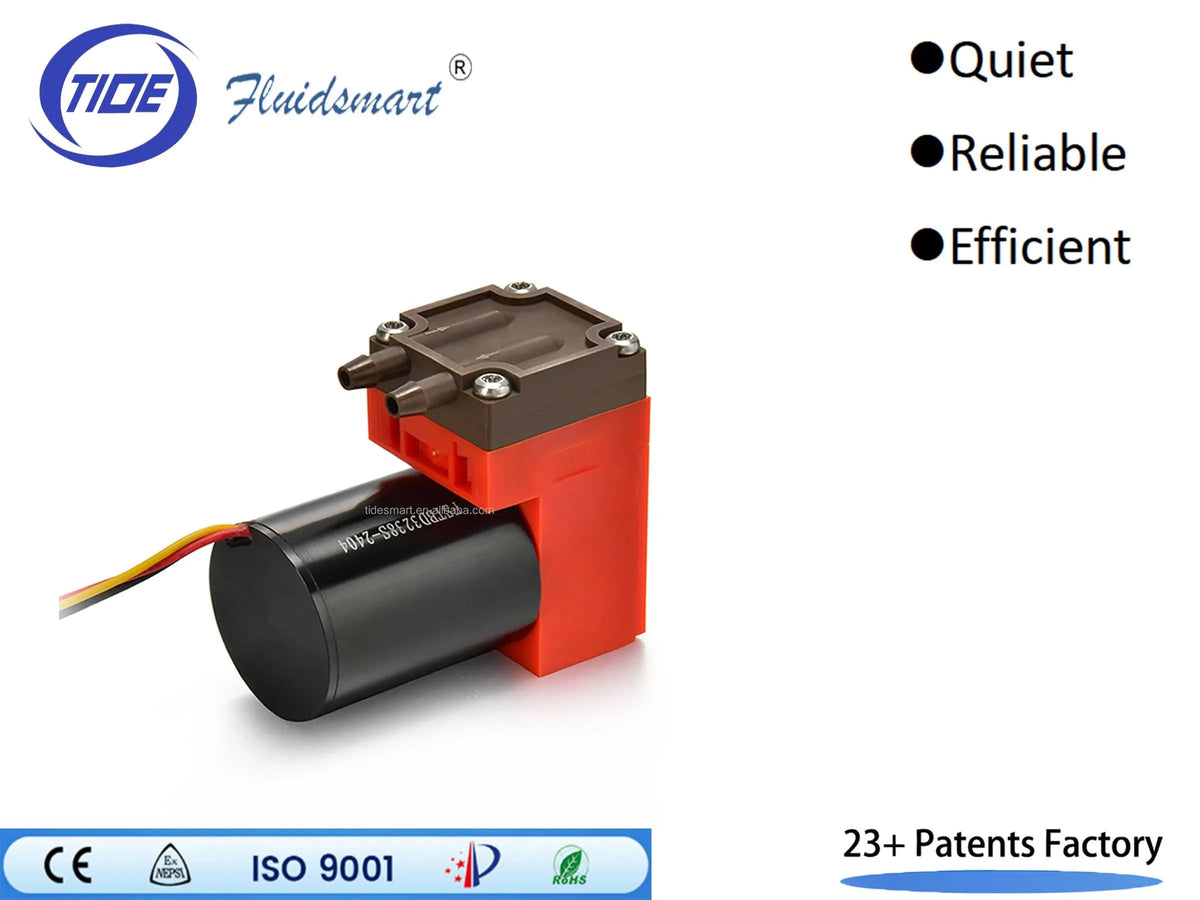 Flow Steady Mini DC Brushless Motor Chemical Anti-corrosion Small Electric 24V Diaphragm Micro Air Sampling Vacuum Pump MegaBDM