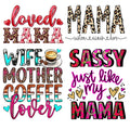 Custom Anime Mothers Day Uv Dtf Vinyl Heat Transfer Screen Print Transfers Wholesale Iron on Patches for Clothes